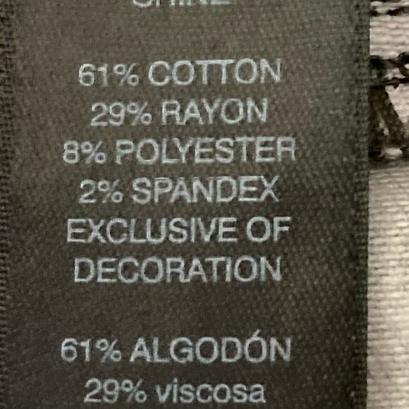 Chico's So Slimming Girlfriend Ankle Jean Size 2 Moss Green w/ White Polka Dots - Picture 6 of 11